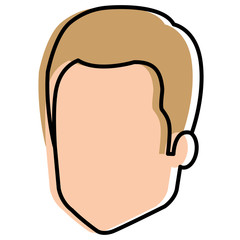 young man head avatar character