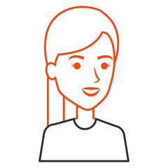 beautiful woman avatar character vector illustration design