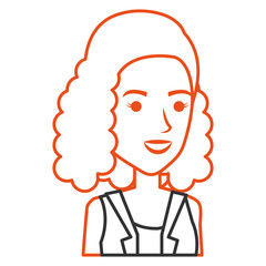 beautiful woman avatar character vector illustration design