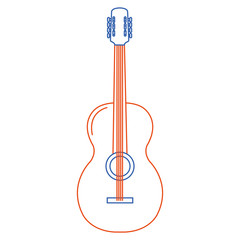 guitar instrument isolated icon vector illustration design