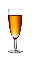 glass of wine, filled with typical Spanish wine isolated