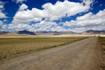 Fototapeta premium Tso Kar Lake in Ladakh, India