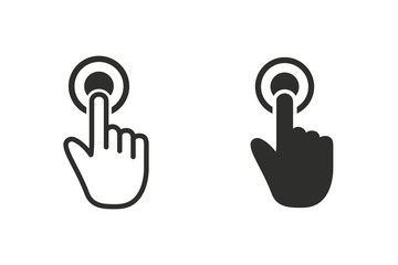Fototapeta premium Touch vector icon.