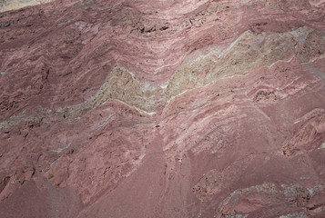 Sedimentary rock formation in Ladakh, India