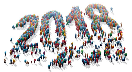 2018 - Foule de la nouvelle année
