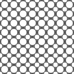 Abstract seamless geometric pattern with weave ornament. Simple black and white linear wavy striped texture. Vector