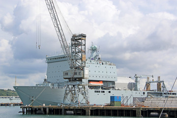 Ship in Falmouth Harbour