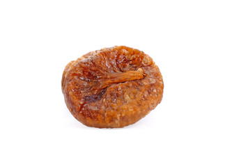 dried figs on white background