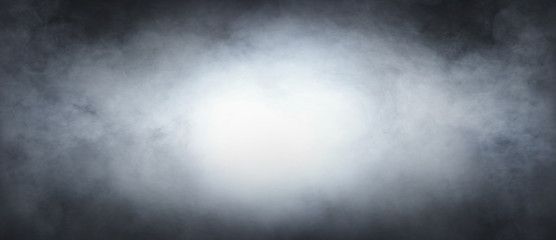 Smoke texture over blank black background