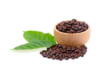 coffee bean on white background