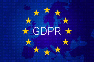 GDPR - General Data Protection Regulation. Vector