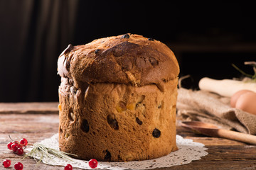 Panettone. Italian christmas cake