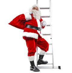 santa claus and white space 