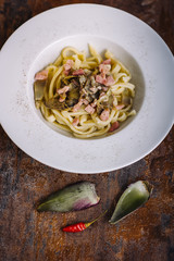 Traditional home made pasta