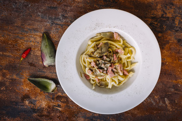 Traditional home made pasta