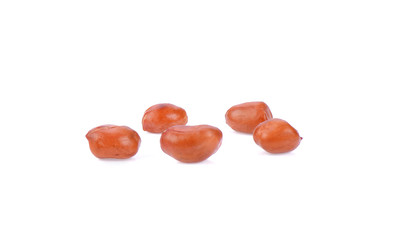 peanuts on white background