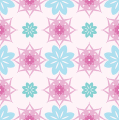 Seamless abstract floral pattern,mandala pattern
