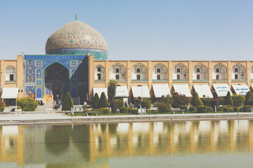 Sheikh Lotfollah Mosque at Naqhsh-e Jahan Square in Isfahan, Iran