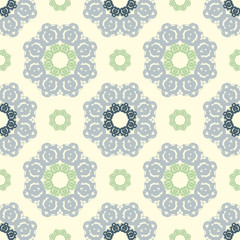 Seamless abstract floral pattern,mandala pattern