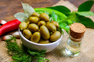 green olives