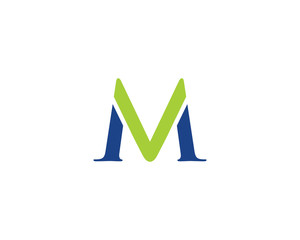 VM MV Letter Logo Icon 2