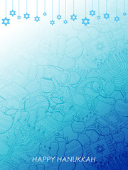 Happy Hanukkah, Jewish holiday background