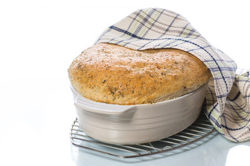 bread home in ceramic form