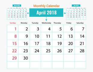 Monthly Calendar Design
