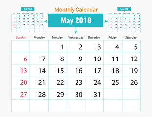 Monthly Calendar Design