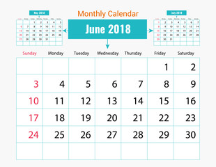 Monthly Calendar Design