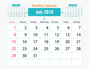 Monthly Calendar Design