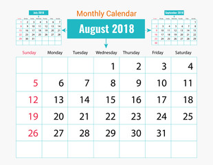 Monthly Calendar Design
