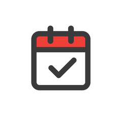 Time management and Schedule icon for upcoming event