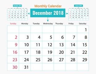 Monthly Calendar Design