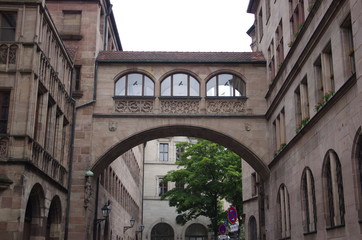 雨のニュルンベルク旧市街