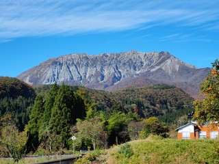 秋の奥大山の風景　大山　御机