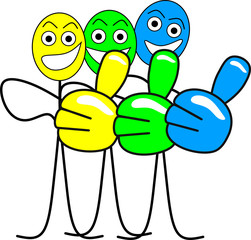 Strichmännchen als Team