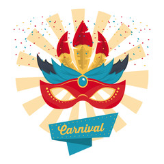 Mascara carnival design icon vector illustration graphic
