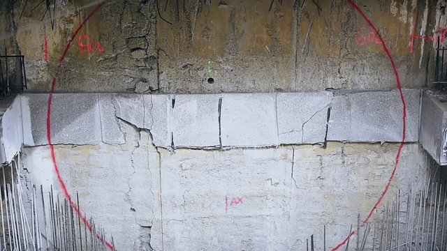 Tunnel boring machine in action during subway construction