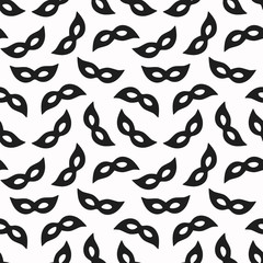 seamless pattern with masquerade mask