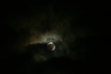 Moon / Moon cloudy night © pattamod