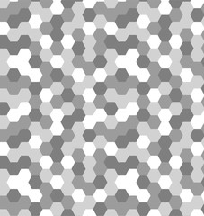 seamless pattern with gray hexagons