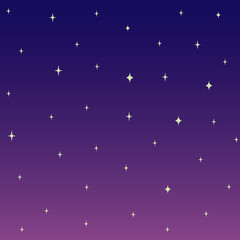 Starry Sky background, vector Night