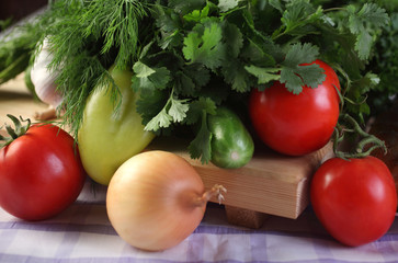 Овощи для салата