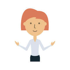 colorful  teacher woman  over white background  vector illustration