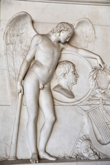 Bas-relief d'ange du Camposanto à Pise, Italie