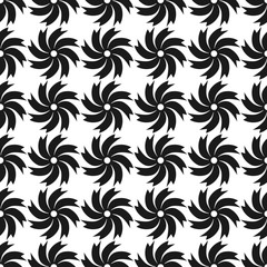 Fototapeta premium Vector seamless pattern. Black and white Repeating geometric pattern