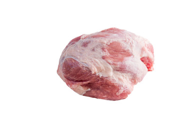 Raw meat on a white background.Isolated.