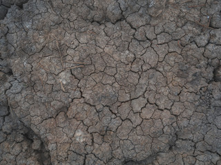 cracked clay ground for texture background