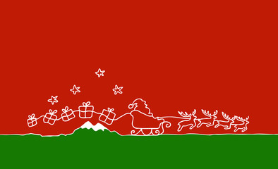 Nikolaus mit Schlitten